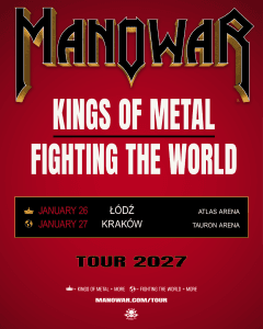 Manowar Brings Full Arena Shows to Kraków and Łódź in January 2027